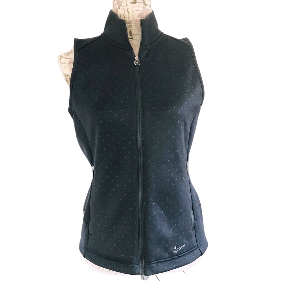 NIKE Full Zip Therma Fit Fleece Lined Active Wear Vest